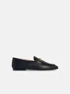 Tod's Black Leather Loafers In Black