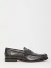 Tod's Leather Loafers With Penny Strap In Gray