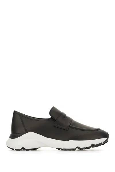 TOD'S BLACK LEATHER LOAFERS