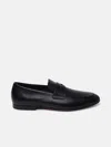 Tod's Black Leather Loafers In Black