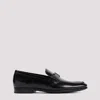Tod's Double T Buckle Loafers In Brushed Leather In Black