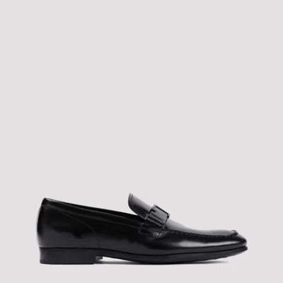 TOD'S BLACK LEATHER LOAFERS