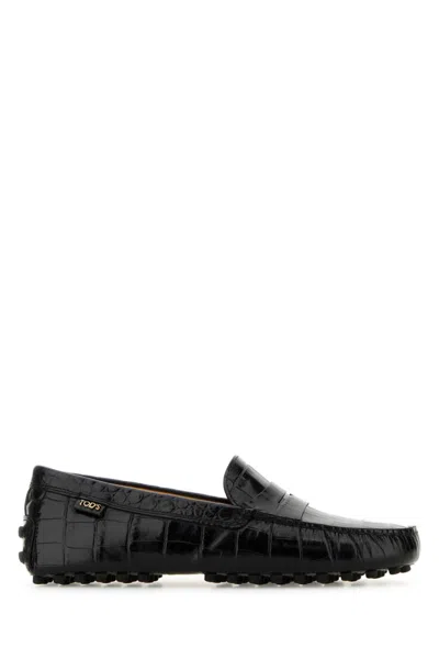 TOD'S BLACK LEATHER LOAFERS