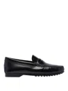 Tod's Tod Penny Leather Loafers In Black