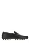 Tod's Leather Macro Gommino Loafers In Nero