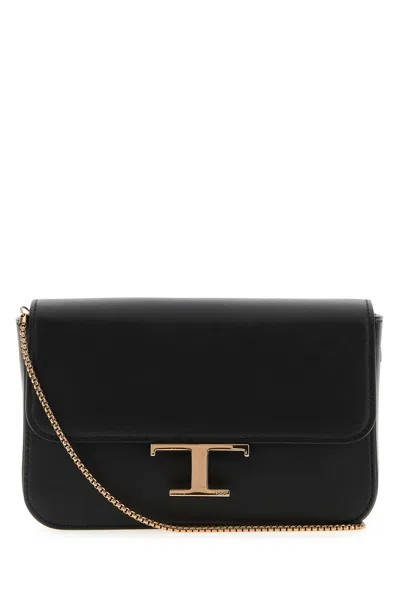 Tod's Black Leather Micro Crossbody Bag