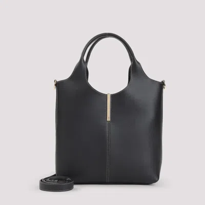 Tod's Black Leather Mini Tote Bag