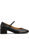 Tod's Mary Jane Pumps In Leather In Black