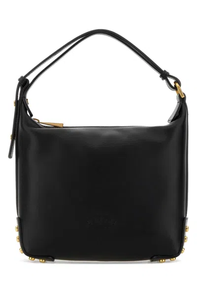 Tod's Metal Dots Mini Leather Shoulder Bag In Black