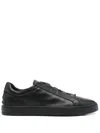 Tod's Rubber Sole Round Toe Low-top Sneakers In Black