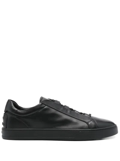 Tod's Black Leather Sneakers