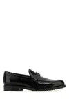Tod's Smooth Leather Moccasin Loafers With Subtle Stitching In Black