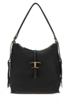 Tod's T Timeless Leather Shoulder Bag In Black