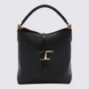 Tod's T-timeless Mini Leather Bucket In Black