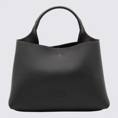 Tod's Black Leather Top Handle Bag