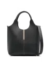 Tod's Black Leather Tote Bag In Black