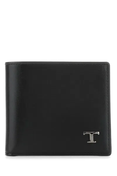 Tod's Black Leather Wallet Tods