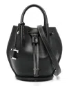 Tod's Black Logo-charm Mini Bucket Bag In Black