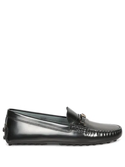 Tod's Black Micro Chain Loafers