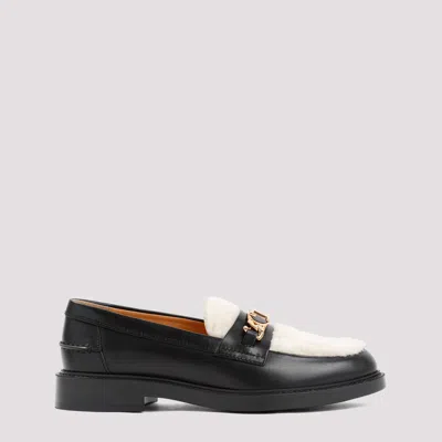 Tod's Black Montone Leather Loafer