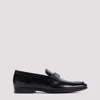 Tod's Double T Buckle Loafers In Brushed Leather In Black