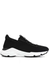 Tod's Women's Sport Run Knitted Sneakers In Black