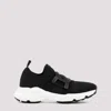 Tod's Tech Fabric Sneakers Chain Accessory In Black