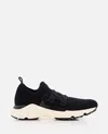 Tod's Tech Fabric Sneakers Chain Accessory In Black
