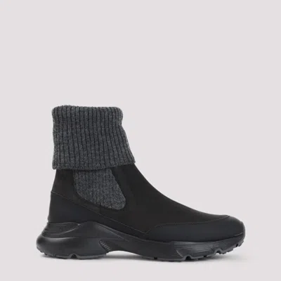Tod's Black Slip On Sneakers