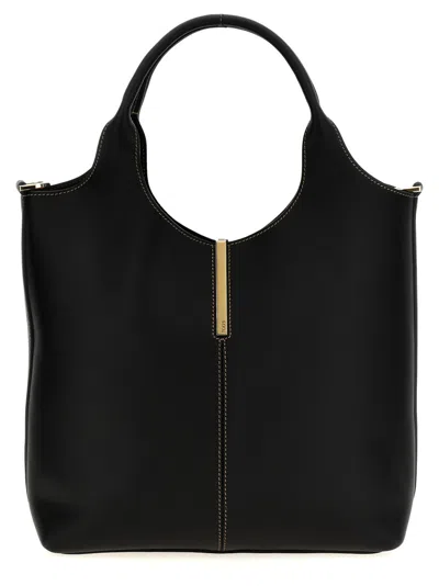 Tod's Black Small Ebr Shopping Bag