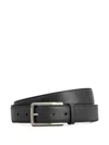 Tod's Black Solid Buckle Belt In Transparent