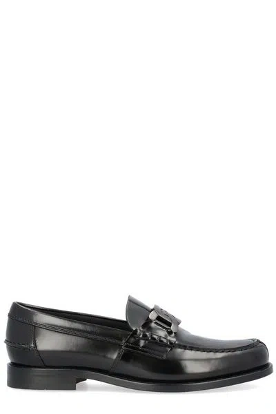 Tod's Black Suede Loafers For Men From Fw23 Collection