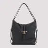 Tod's Black Shoulder Bag With Adjustable Shoulder Strap And Logo Plaque On The Front In Black