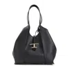 Tod's Black T Timeless Tote In Black