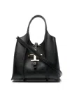 Tod's Borsa Tote Timeless Con Placca Logo In Black