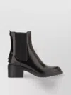 Tod's Block Heel Leather Ankle Boots