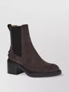 Tod's Gomma T60 73l Tronchetto Elast. Boots Brown