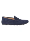 Tod's City Gommino Loafers In Blue