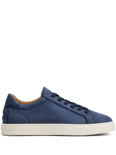 TOD'S BLUE LEATHER SNEAKERS