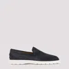 TOD'S BLUE SUEDE LEATHER LOAFERS