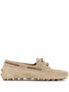 Tod's Beige Loafers In Brown