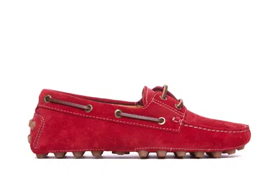 Tod's Boat Gommino Loafers In Red