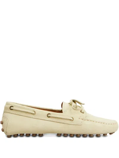 Tod's Boat Lace-up Loafers In Neutral