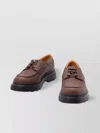 Tod's Boat Shoes With Chunky Sole And Eyelet Detailing In Brown