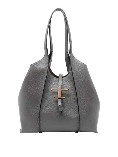 TOD'S BOLSA BANDOLERA - GRIS