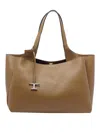 Tod's Medium Leather Tote Bag In Brown