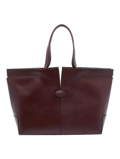 Tod's Tods Di Bag Folio Small Medium In Brown