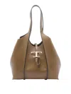 Tod's Small T Timeless Shopping Bag In Brown