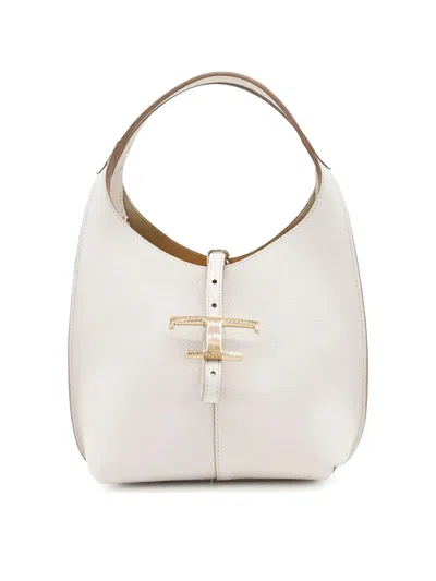 Tod's Shoulder Bag T Timeless Mini Leather In White