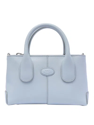 Tod's Light Blue Nikita Handbag With Zip